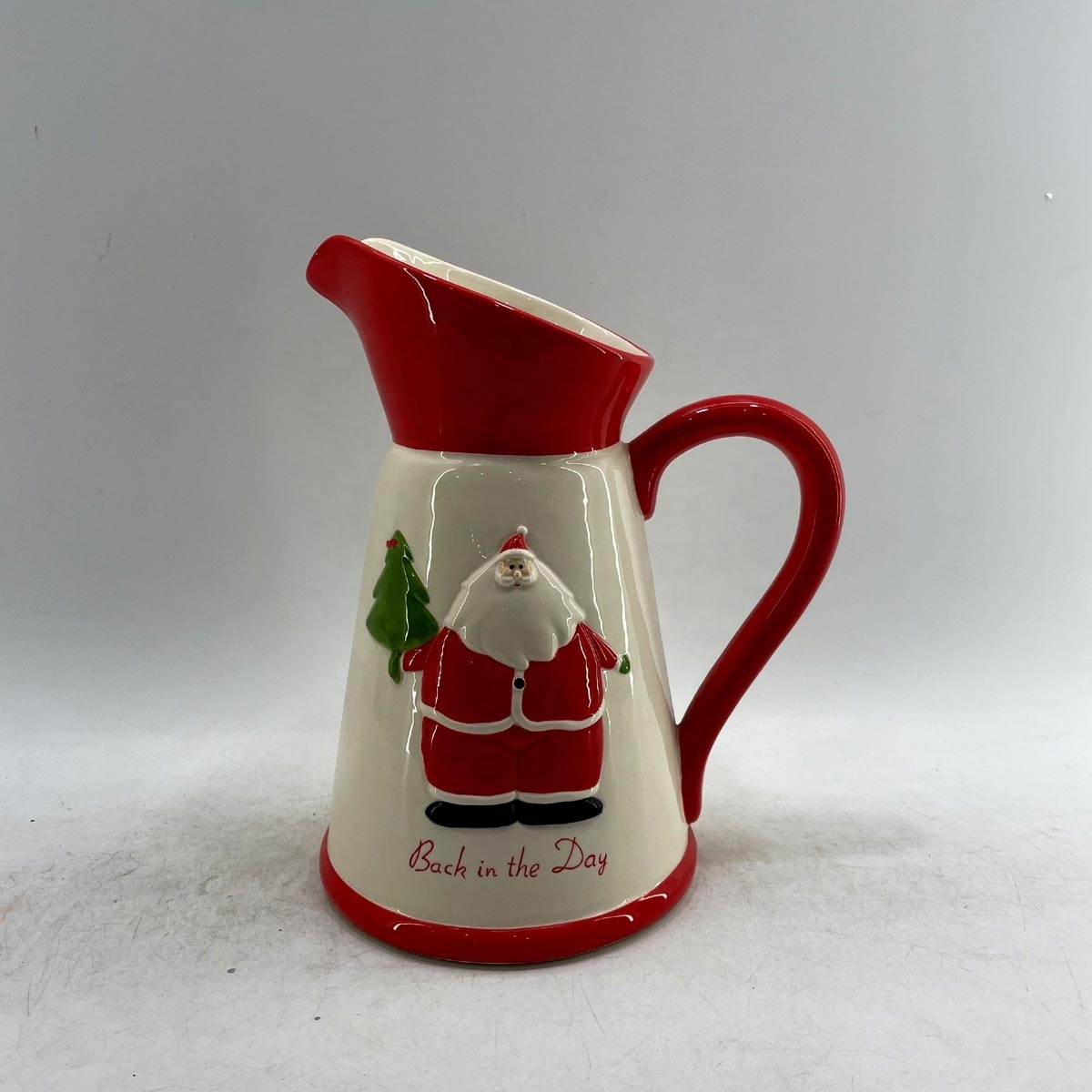 Pichet à Jus En Céramique Gnome | Cruche D'eau Froide/théière Style Rétro Pour Table | Déco De Noël Ou Quotidien - 12