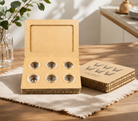 Boîte d'emballage rigide en papier kraft nid d'abeille de luxe personnalisée, fermeture magnétique, matériaux recyclés, boîte cadeau biodégradable pour produits essentiels