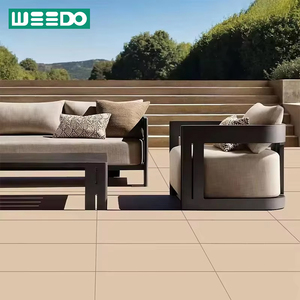 Vente directe d'usine de suite de canapé d'alliage d'aluminium de haute qualité pour des terrasses et des jardins de villa de cours - Product Image 1