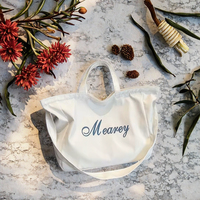 Sac fourre-tout en toile personnalisable Chuanghua, recyclable, avec motif lettres et fermeture éclair, taille moyenne, idéal pour les courses