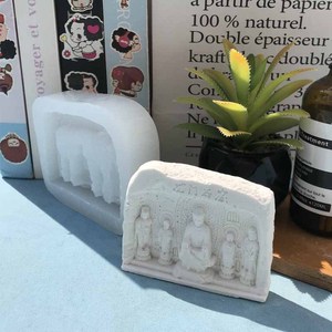 Longmen Grottoes Decoración Molde <span class=keywords><strong>de</strong></span> silicona Viaje Cultural y creativo Decoración antigua Aromaterapia Regalo <span class=keywords><strong>de</strong></span> mano Herramienta abrasiva - Product Image 2