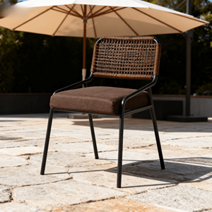 Silla <span class=keywords><strong>de</strong></span> Jardín Moderna Nórdica Resistente, Cómoda para Estar Sentado Durante Mucho Tiempo, <span class=keywords><strong>Muebles</strong></span> <span class=keywords><strong>de</strong></span> Ratán <span class=keywords><strong>de</strong></span> Plástico para Exteriores - Product Image 1