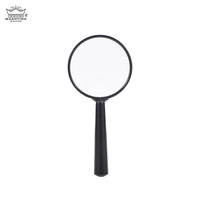 Classic GUANYIDA Handheld Magnifier with Round Handle 75mm Acrylic High Clarity Lens 170x78x15mm Model G-888B-075