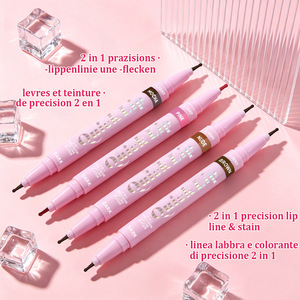 Crayon à lèvres liquide longue tenue, imperméable, 24 heures, marqueur à lèvres longue durée, 2-en-1, fini mat semi-<span class=keywords><strong>permanent</strong></span> - Product Image 2