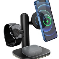 Chargeur sans fil magnétique 3 en 1 prêt à être expédié, chargeur rapide d'usine, support de chargeur sans fil 3 en 1