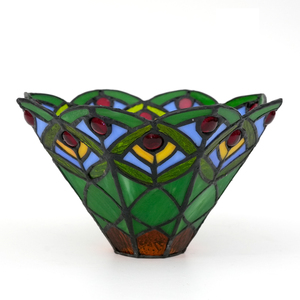 Stained Glass <strong>Lamp</strong> <strong>Shade</strong> 8 "European Creative <strong>Peacock</strong> Feather Vintage <strong>Lamp</strong> <strong>Shade</strong> for Night Light Chandelier Floor <strong>Lamp</strong> - Product Image 5