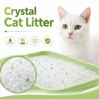 Litière pour chat en cristal biodégradable et écologique, perles de gel de silice, absorption rapide de l'humidité, contrôle des odeurs, faible poussière, OEM