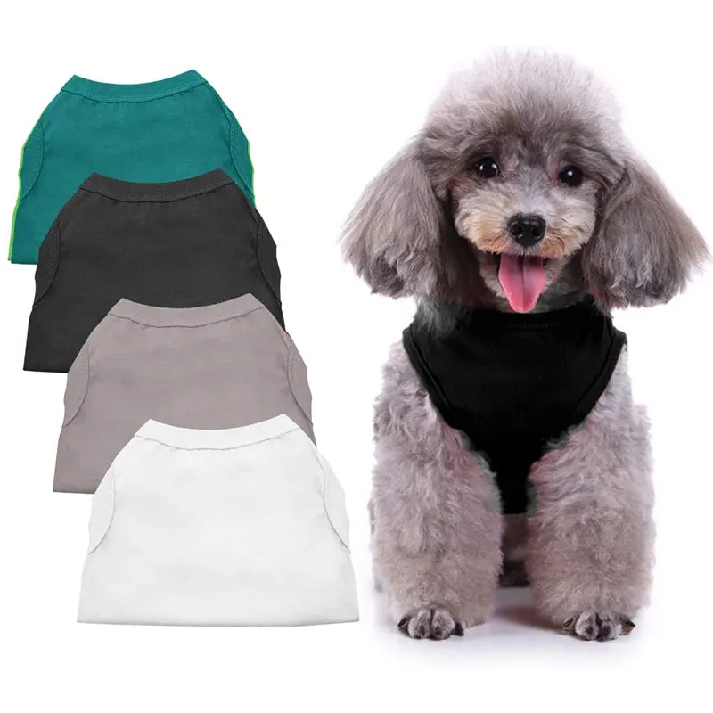 Comfortable Summer dog Shirts Beach Wear Clothing Dog Shirts Puppy Clothes for Small Dogs Boy Pet T-Shirts Doggy Vest