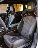Accessoires automobiles : Housse en cuir personnalisée pour sièges sport de course, Siège baquet RS6 Sport pour Audi A3 A4 A5 A6 A7 Q5 Q7 Q8 – Amélioration