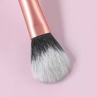 Ensemble de pinceaux pour fard à paupières et crayon à sourcils longs et bruns, vegan, synthétique, couleur et emballage personnalisables