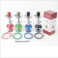 Arabe Super Mini Narguilé Ensemble Unique 16.9Cm Portable Simple Pakistan Shisha Voyage En Plein Air Voiture Plage Camping Jardin Fumer Shisha