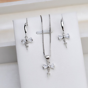 Boucles d'oreilles Wenchi en argent S925, petite fleur, accessoires de bijoux en perles DIY pour femme, pendentif, bague, modèle 15796 - Product Image 1