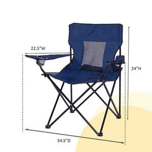 เก้าอี้พับสำหรับตั้งแคมป์ พกพาสะดวก น้ำหนักเบา แข็งแรง ทนทาน พนักพิงสูง เหมาะสำหรับสนามหญ้าและชายหาด - Product Image 5