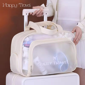 Cross-border New PVC <b>Zipper</b> Closure Dry Wet Separation Waterproof Swimming Beach Fitness Sports <b>Storage</b> Toiletries Cosmetic <b>Bag</b> - Product Image 5