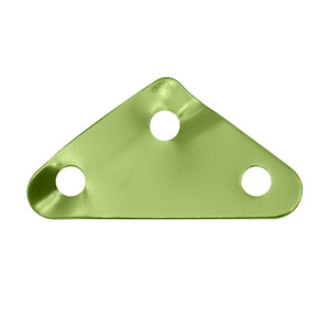 Plaque triangulaire en alliage d'aluminium avec trou de 6 mm, boucle pour corde de vent, quincaillerie de réglage de tente - Product Image 1