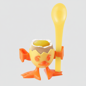 Scatola di 96 pulcino uovo tazza con cucchiaio per bambini prodotto da pranzo - Product Image 2