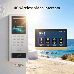 Système <span class=keywords><strong>sans</strong></span> <span class=keywords><strong>fil</strong></span> 4G multi-unités avec écran couleur IPS, gadgets de sécurité pour la maison, IP65, vidéophone domestique 10 pouces - Product Image 1