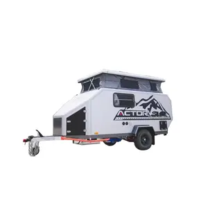 Mini camper trailer standar Australia karavan Australia rv camper off road perjalanan trailer kendaraan ekspedisi camper