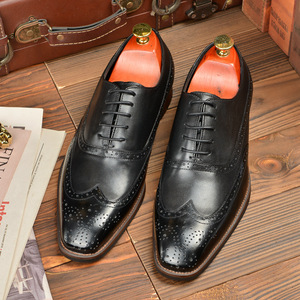 Zapatos de cuero de hombre hechos a mano de alta calidad para venta al por mayor y personalización, con estilos de moda e informales. - Product Image 6