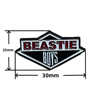 Badges en émail plaqué métal à thème ange, imprimés UV, pour collection de fans de musique rock, cadeau à envoyer à des amis et fans