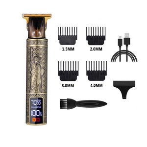 Cortadora de pelo eléctrica recargable por USB, cuerpo metálico con peines guía para uso doméstico, para recortar el cabello de adultos y bebés - Product Image 5