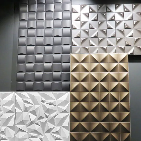 แผงตกแต่งผนังในร่มกันน้ำและเป็นมิตรกับสิ่งแวดล้อม De Pared 3D ขายหรือใช้ในครัวเรือน