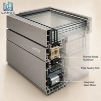 Fenêtre de toit coulissante électrique en aluminium à rupture de pont thermique haute performance avec verre trempé et motorisation automatique pour grenier