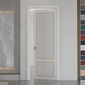 High Quality French Style Solid Wood Anti-Theft Modern Design Luxury Villa Entry Exterior Door for Hotel Use - Product Image 2