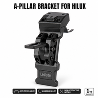 Support de fixation personnalisé pour éclairage de montant A, spécialement conçu pour Toyota Hilux, installation non destructive sans perçage