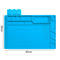 Tapis rectangulaire coussin en Silicone magnétique résistant à la chaleur pour ordinateur téléphone portable Table Corrosion tapis de travail à souder antistatique