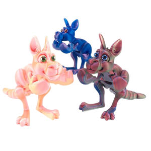 CHENXI 3D imprimé <span class=keywords><strong>boxe</strong></span> kangourou jouet articulations peuvent être déplacés modèle créatif <span class=keywords><strong>roman</strong></span> jouet bureau 3D imprimé ornements - Product Image 1