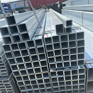 Fabricación Tubo cuadrado galvanizado por inmersión en caliente de 1mm Tubo de acero <span class=keywords><strong>GI</strong></span> duradero A36 Sección hueca de acero cuadrado sin costura galvanizado