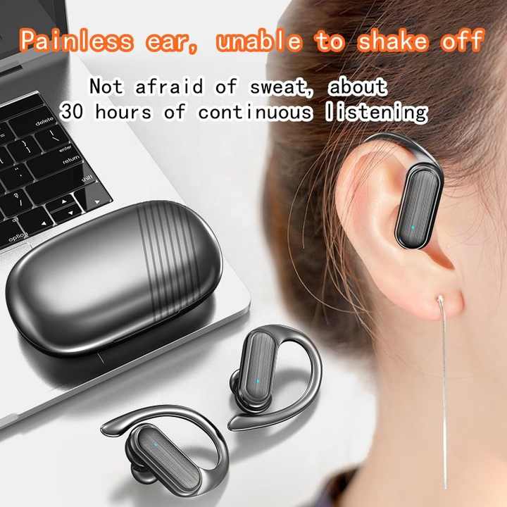 2024 Ear Hook Tws A520 Bt 5.3 Headphone Voice Control Noise Canceling Wireless Earbuds Waterproof Sports Fitness Earphones