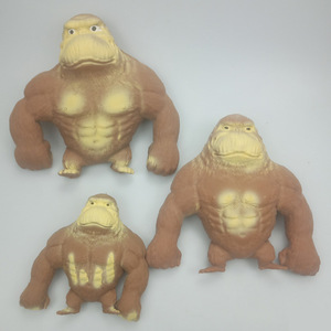 Juguete Antiestrés de Gorila de Arena Elástica, Novedad, Orangután de Juguete para Apretar y Estirar - Product Image 6