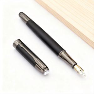 Stylo plume de luxe professionnel en métal avec logo client, stylo de calligraphie pour homme, largeur d'écriture 0,38 mm, pour étudiants et bureaux, couleurs personnalisées - Product Image 2