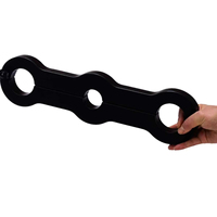 HM BDSM Outils Pénis Bondage Serrures Avec Menottes Scrotal Clip Testicules Punition Esclave Formation Mâle Scrotal Dispositif De Retenue