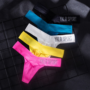 Mutande da donna Sexy senza cuciture di alta qualità stile sportivo americano a maglia <span class=keywords><strong>perizoma</strong></span> <span class=keywords><strong>con</strong></span> alta elasticità - Product Image 2