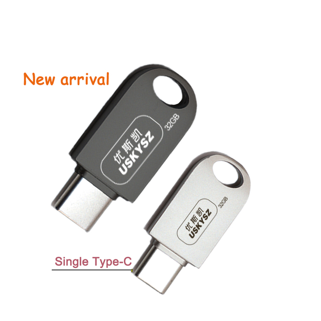Factory Mini Single Type-C Smart Phone Storage File Type-cpendrive 2.0 3.0 8GB 16GB 32GB 64GB 128GB logo Type-C Memory Disk