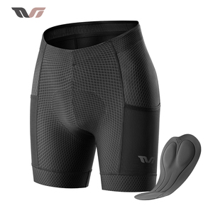 Pantalons de vélo pour femmes ROCKBROS à haute élasticité avec coussin en silicone 3D, rembourrage en gel pour le cyclisme, shorts antichocs pour femmes - Product Image 2