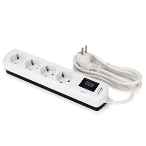 Multiprise JIUJI 16A avec écran LCD, 4 prises, temporisation, protection contre les surcharges, protection contre les surtensions et les surintensités, rallonge - Product Image 5