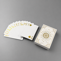Fabricant de cartes à jouer holographiques laser avec logo personnalisé, jeu de cartes de poker en feuille d'or de qualité supérieure, cadeaux promotionnels de luxe pour la famille, papier