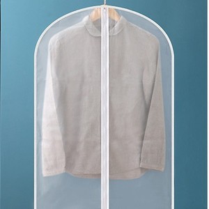 <b>Clothes</b> Dustproof Cover Rectangle Hook Type White Edge Travel Bedroom <b>Storage</b> Suit Coat Protector - Product Image 4