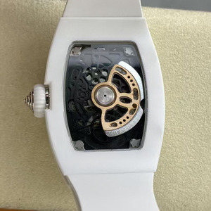 Montre mécanique automatique de haute qualité, luxueuse et élégante, avec boîtier en céramique, squelette en moissanite et incrustations de diamants. - Product Image 3