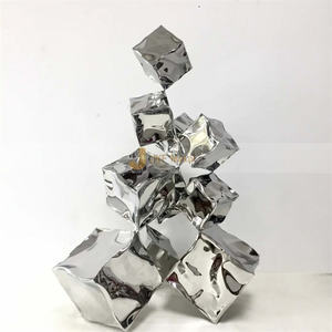 ANW6651 Sculpture décorative en acier inoxydable Art déco sur mesure de luxe pour les espaces intérieurs et extérieurs 304 - Product Image 1