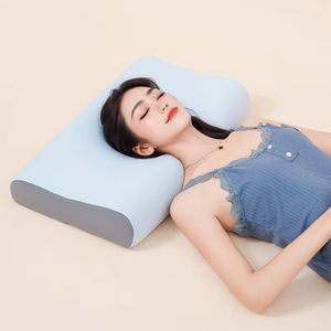 Oreiller ergonomique Contour Wave pour lit d'hôtel Silicone innovant de qualité <span class=keywords><strong>alimentaire</strong></span> Lavable en machine Respirant pour un sommeil d'allaitement confortable - Product Image 6