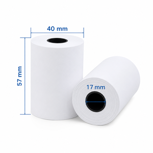 Rouleau de papier thermique 80x80mm 57x40mm sans BPA, papier de reçu POS, rouleau de caisse enregistreuse pour supermarché, restaurant - Product Image 2