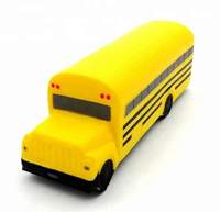 Pelota Antiestrés de Espuma de Poliuretano con Forma de Autobús Escolar y Logotipo Personalizado, Robot Antiestrés con Certificación EN71
