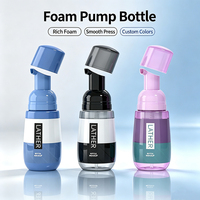 Flacon pompe airless en PETG de forme spéciale pour mousse, sérigraphié, pour savon liquide, nettoyant visage, shampoing, mousse, avec logo personnalisé