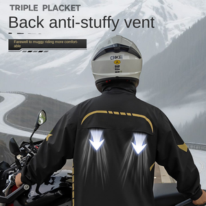 Impermeabile da Moto e Auto Racing per Uomo, Design Divisibile, in Poliestere Stampato di Alta Qualità per l'Inverno - Product Image 5