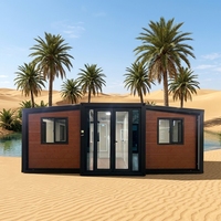 Casa Contenedor de Lujo Expandible de Doble Ala JRX de 20 pies - Diseño Moderno de Mediados de Siglo con Cocina y Baño Modulares para Uso en Villas y Hoteles